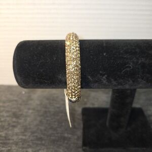 Swarovski Gold Crystal Bangle Bracelet Sparkly Rhinestone Elegant Jewelry